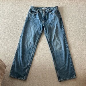 Zara mid rise straight leg jeans